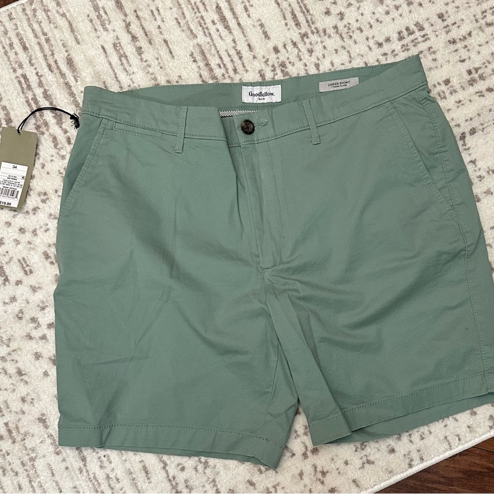 Goodfellow & Co Men's Sage Flat Front Shorts